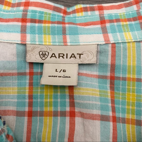 Ariat Western Snap Button Down Shirt size L - Picture 10 of 10